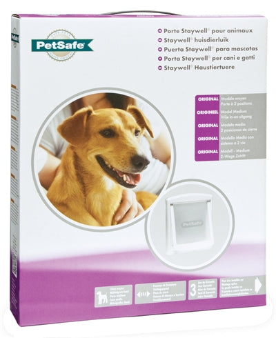 Petsafe Hondenluikje Medium Wit / Transparant